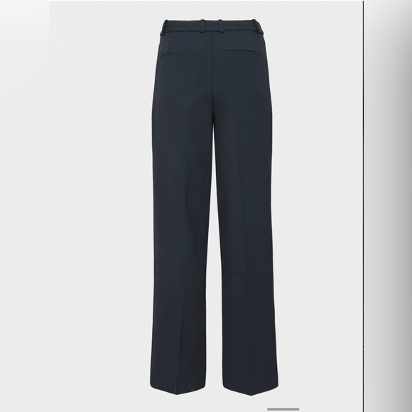 NWT Aritzia Babaton Pleated Pant in Dark Night Navy Size 6 - Picture 9 of 15
